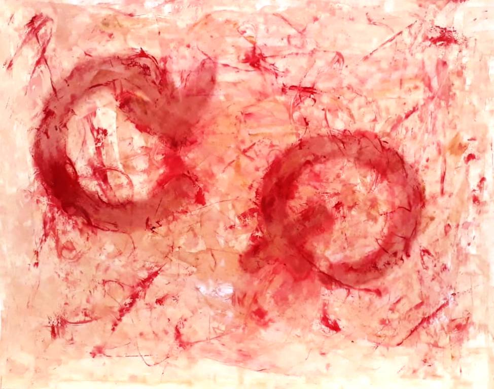 Hans Pfleiderer - Symbol - 17.11.2019 - Öl auf Papier - 40cm x 50cm