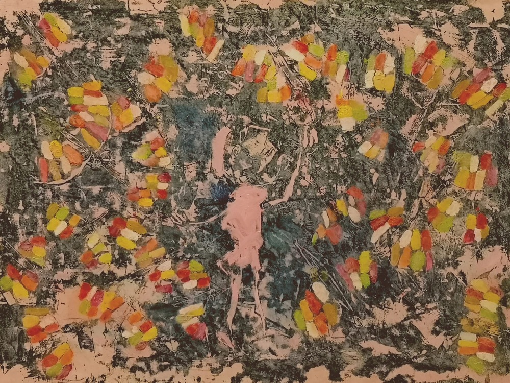 Hans Pfleiderer - Sommervögel - 15.102021 - Öl auf Papier - 50cm x 70cm